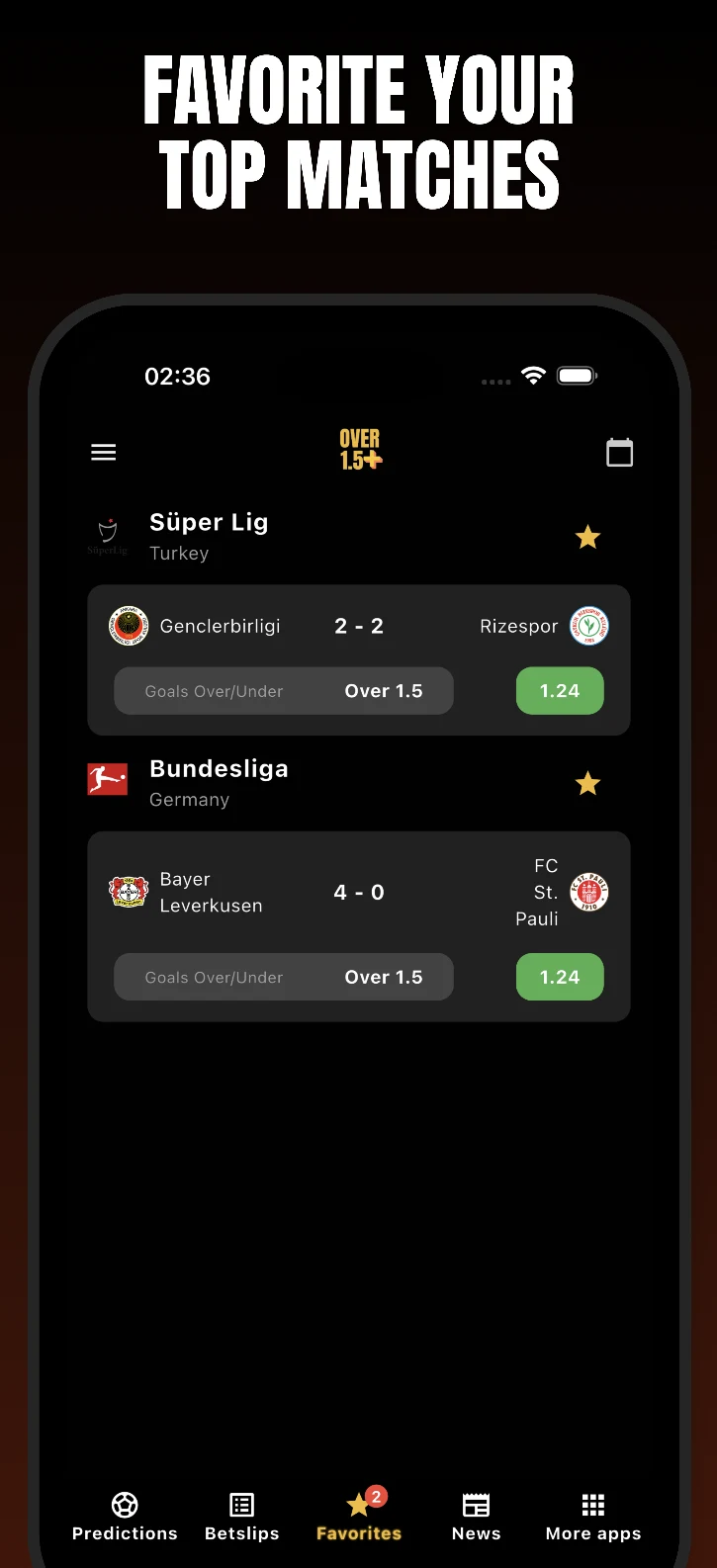 Over 1.5+ Daily Betting Tips screenshot